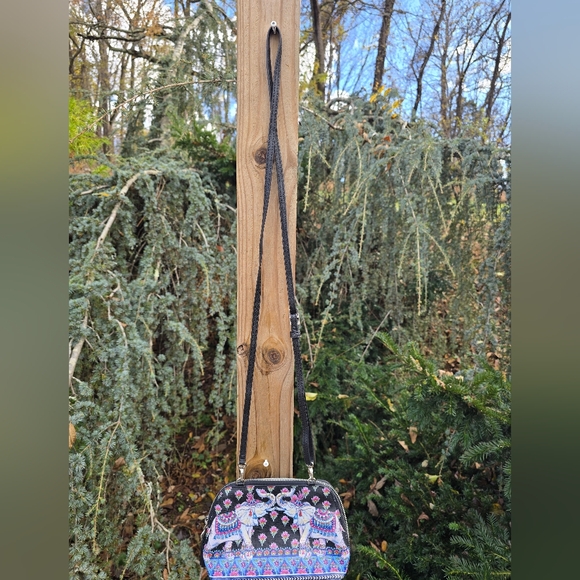 Brighton Mini Colorful Elephant Print Women's  Crossbody Bag - Picture 9 of 10